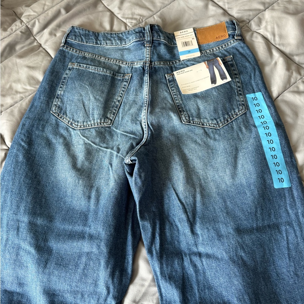Aeropostale High Rise Wide Leg Jeans size 10 - Picture 4 of 8